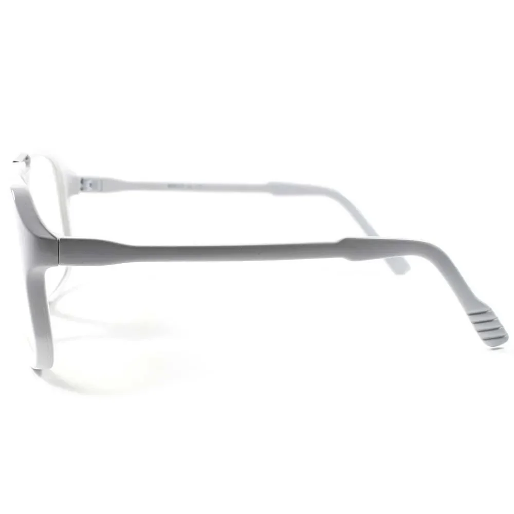 Designer Look Rich Famous Hip Hop 90s Style Oversized White Clear Lens Glasses